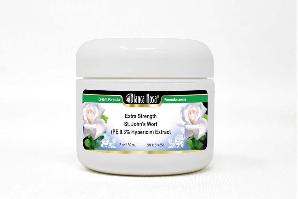 Bianca Rosa Extra Forza St. John's Wort (PE 0.3% Hypericin) Estratto di Crema (2 oz, ZIN: 514258) - 2 Pack