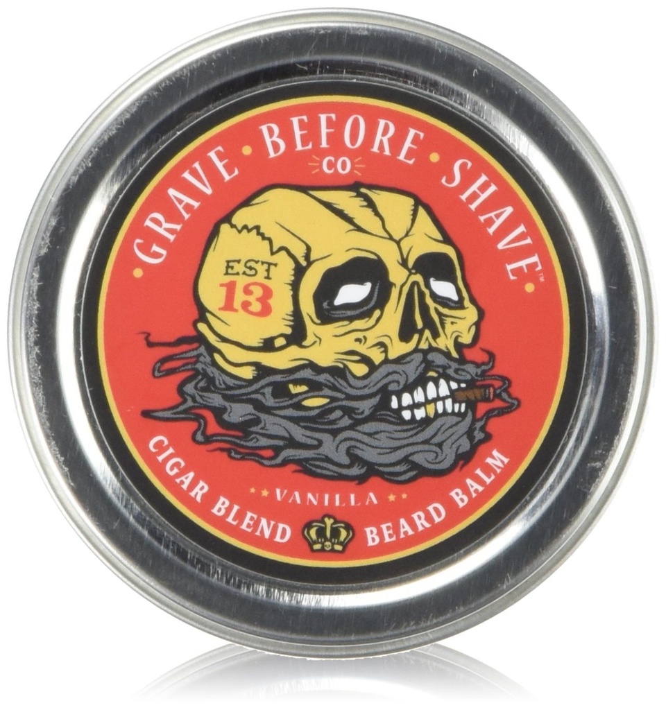 Grave Vor ShaveTM Zigarrenmischung Bart Balm (Cigar/Vanilla Duft) (2 oz.)