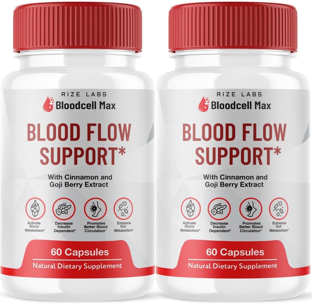 (2 Pack) Bloodcell Max - Bloodcell Max Capsule per Mantenere Livelli Sani, Bloodcell Max Advanced Formula per la salute generale, BloodcellMax Pills Review (120 capsule)