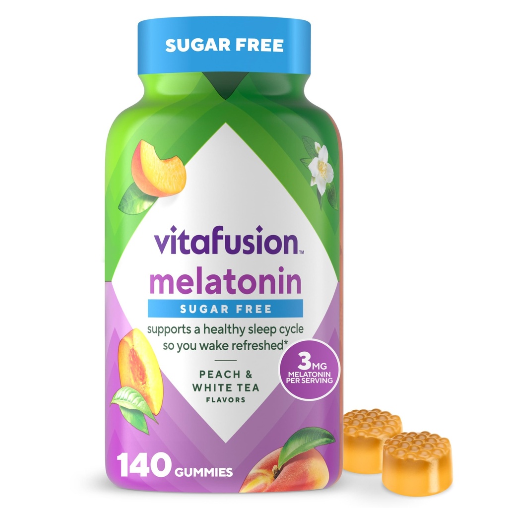 Vitafusion Melatonin Gummy Vitamine, 140 Conte (Pacchetto di 1)
