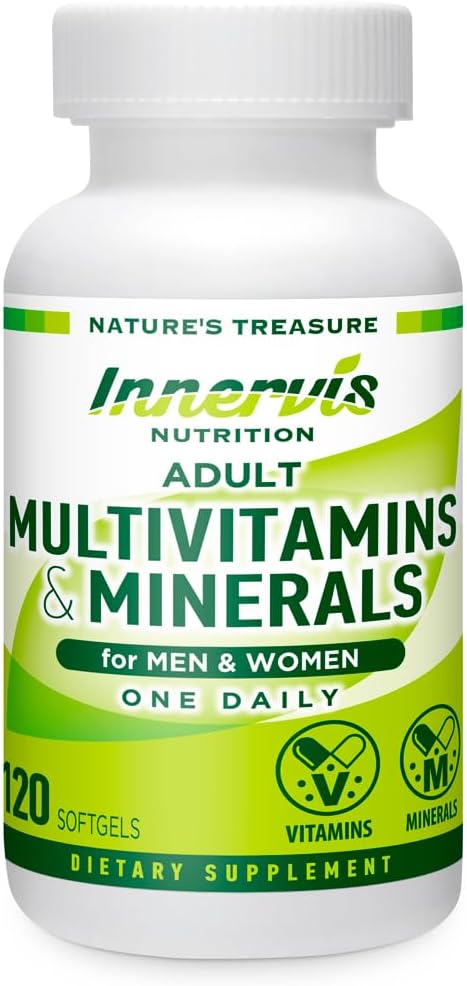 Multivitaminici e minerali per uomini e donne – Immune, Energy & Antioxidant Support, 120 Softgels