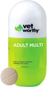 Vet Worthy Adult Multi Vitamine - Multivitamin für Hunde zu unterstützen Optimum Gesundheit und Gesamt Wellness - Hundeergänzung mit Eisen, Magnesium, Zink, Vitamin A, B Vitamine - Leber Geschmack, 60 Tabletten