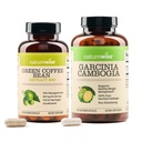 NatureWise Green Coffee Bean 800mg et Garcinia Cambogia 180 Capsules Weight Goals Support