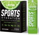 Sugar Free Electrolyte Powder Packets - Sport Hydration Drink Mix Supplement, Keto Friendly mit 6 Key Electrolytes, Rich in Vitamin B und C, 1000mg BCAA - Kein Zucker, 16 Sticks, Lime & Orange Flavor