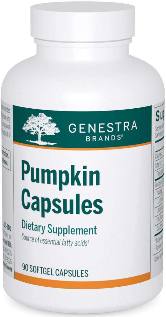 Genestra Brands Capsules de citrouille Supporte les membranes cellulaires et la santé de la peau