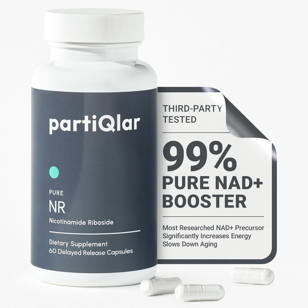 Nicotinamide Riboside (NR) 500mg – Supplément NR pour la santé cellulaire, anti-âge, énergie et soutien au métabolisme – 2 mois d'approvisionnement (60 capsules)
