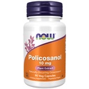 NOW Integratori alimentari, Policosanol 10 mg, Miscela di alcoli grassi a catena lunga (LCFA) Derivati dalla canna da zucchero, 90 capsule di veg