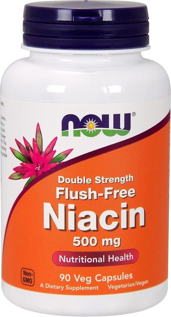 Ora gli alimenti Flush libero niacina doppia resistenza 640mg, 90 vcaps (pacchetto di 2)
