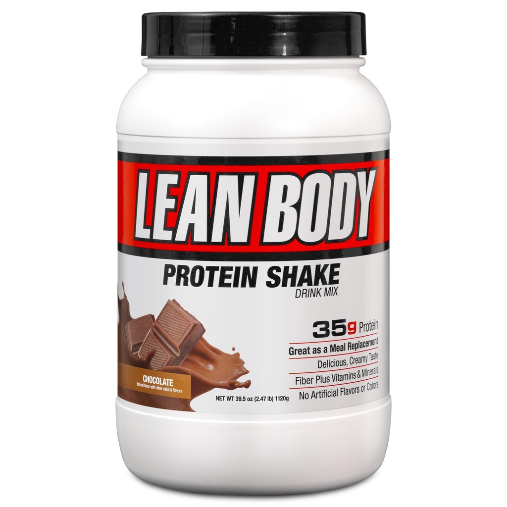 Labrada Nutrition Lean Body Hi-Protein Meal Sostituzione Shake, Cioccolato, 2.47 Pound Tub(Pack of 1)