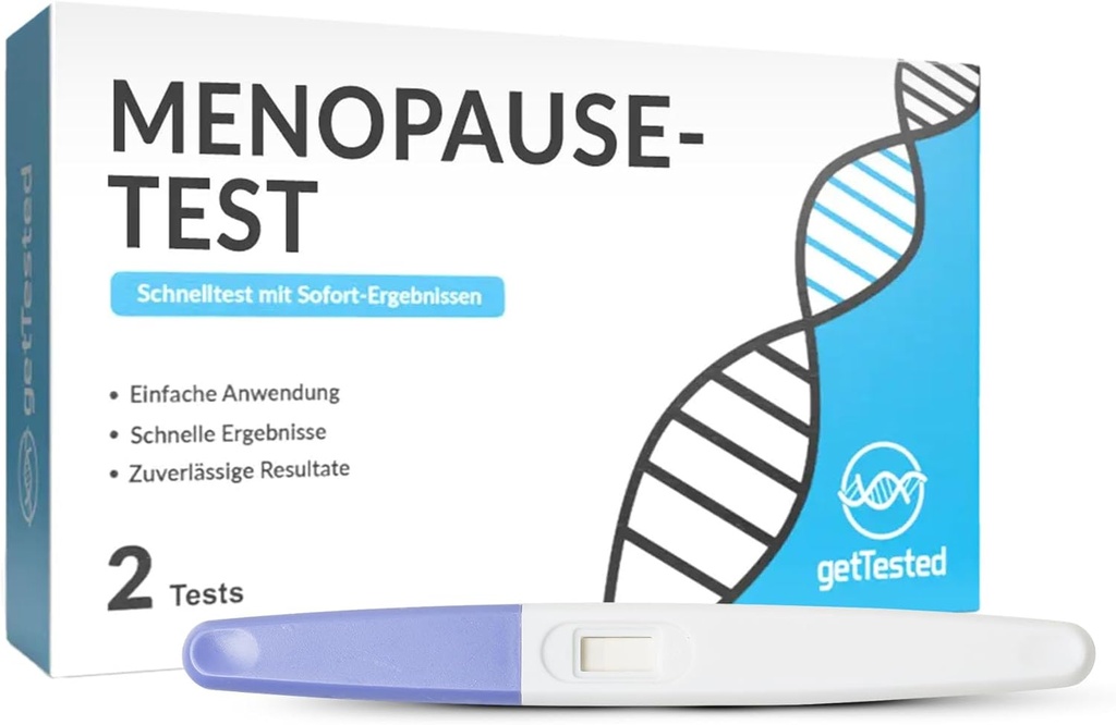 GetTested at-Home Menopause Test Kit – Private, schnelle Perimenopause Test & Menopause Stage Indicator – Praktische, zuverlässige Pre Menopause Test Kit zu Hause für Frauen