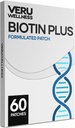 Veru Wellness Biotin Plus Daily Patch - B7, Collagen - Self Adhesive Time Release Patch (60 giorni)