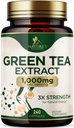 Grüner Tee Extrakt Kapseln 1000 mg - Standardisiert 45% EGCG & 98% Polyphenole - 3X Stärke Grüner Tee Pillen für natürliche Energie - Unterstützt Herzgesundheit, Kräuterergänzung, Vegan, Non-GMO - 240 Kapseln