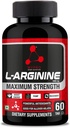 Sport Nutrition L-Arginine 1000mg Supplément pour la croissance musculaire, l'endurance, Immune Booster & Energy, 60 comprimés