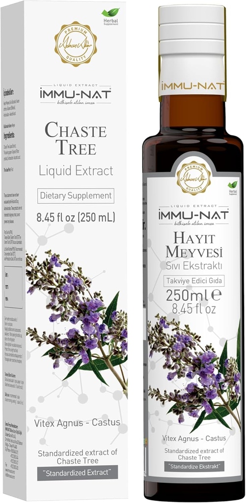 Chaste Tree Berry Extract - 8,5oz - Kräuter Menopause & PMS Relief - Alkoholfreie Damen Wellness Supplement