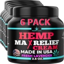 6PACK Healthergize Hemp Cream-Natural Premium Quality-Full Body Relief risultati istantanei-Hemp Oil Infused-Lavender, Aloe, Turmeric, Aches, Muscoli, Giunti, Muscoli, Indietro, Ginocchiere, Neck-Made in USA...