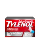 Gels à libération rapide d'acétaminophène extra-résistant, analgésique extra-résistant et réducteur de fièvre, Gelcaps avec trous percés au laser, 500 mg d'acétaminophène, 50 ct