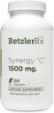 RetzlerRx® Synergy C 1500 mg by Dr. RetzlerRxTM - Advanced High-Potency Vitamin C Formula - Supporto immunitario, Protezione antiossidante e salute della pelle*