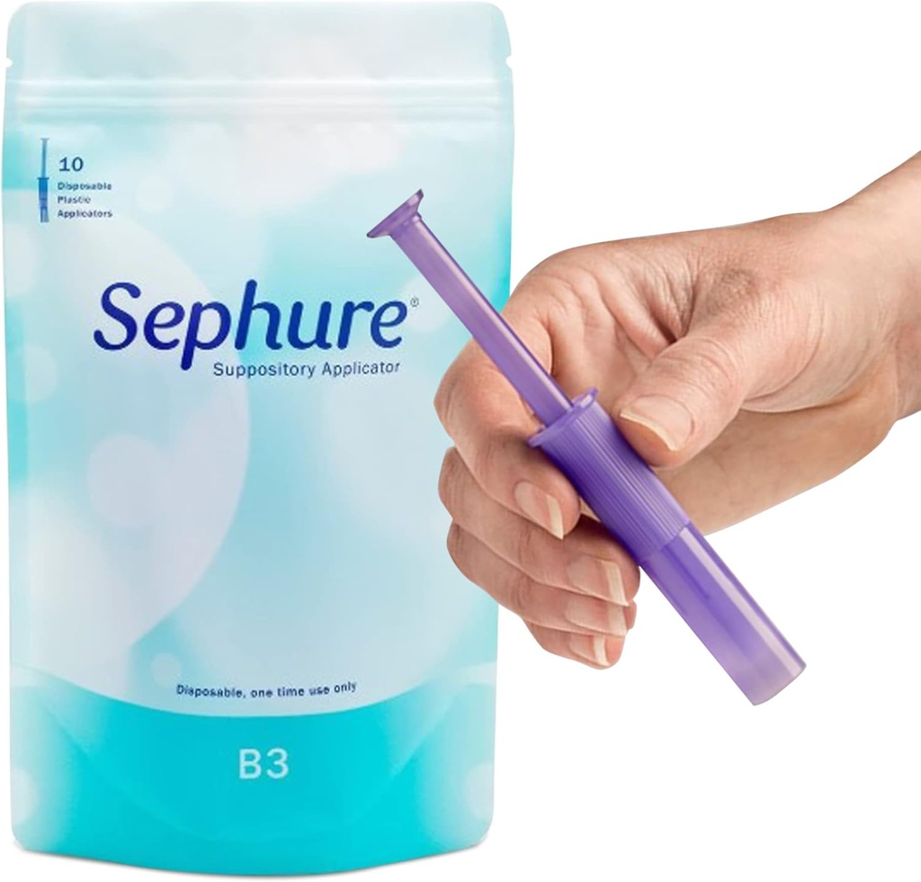 Applicatore di Suppository facile da usare per le donne e gli uomini, applicatore monouso per i depositi per la costipazione da vari marchi, 1-Pack, 10-Count, dimensione B3