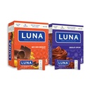 Barre LUNA - Lot de variétés - Nutz sur le chocolat et le chocolat Saveur de cupcake - Barres Snack - Non-OGM - Barres protéinées sans gluten - Fabriquées avec de l'avoine biologique (12 Boîtes, 2 Boîtes)