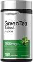 Horbäach EGCG Green Tea Extract Pillen | 180 Kapseln | Max Potency | Non-GMO & Gluten Kostenlose Ergänzung