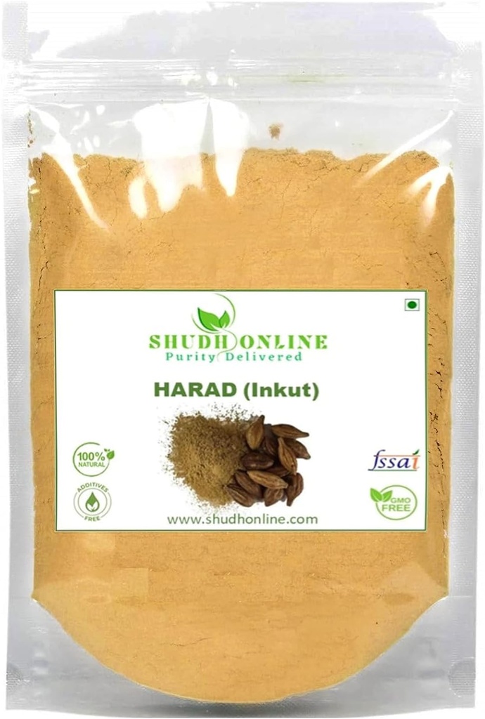 KRISTINA polvere di Harad, Haritaki, polvere di inchiostro, Haralu (100 grammi), Harar, Karakkaya, Kaudukai, Chebula di Terminalia per perdita di peso, digestione, faccia, cerchi scuri