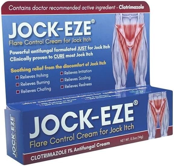 JOCKEZE Crème de lutte contre les flammes (0,5 oz) Juste pour Jock Ditch