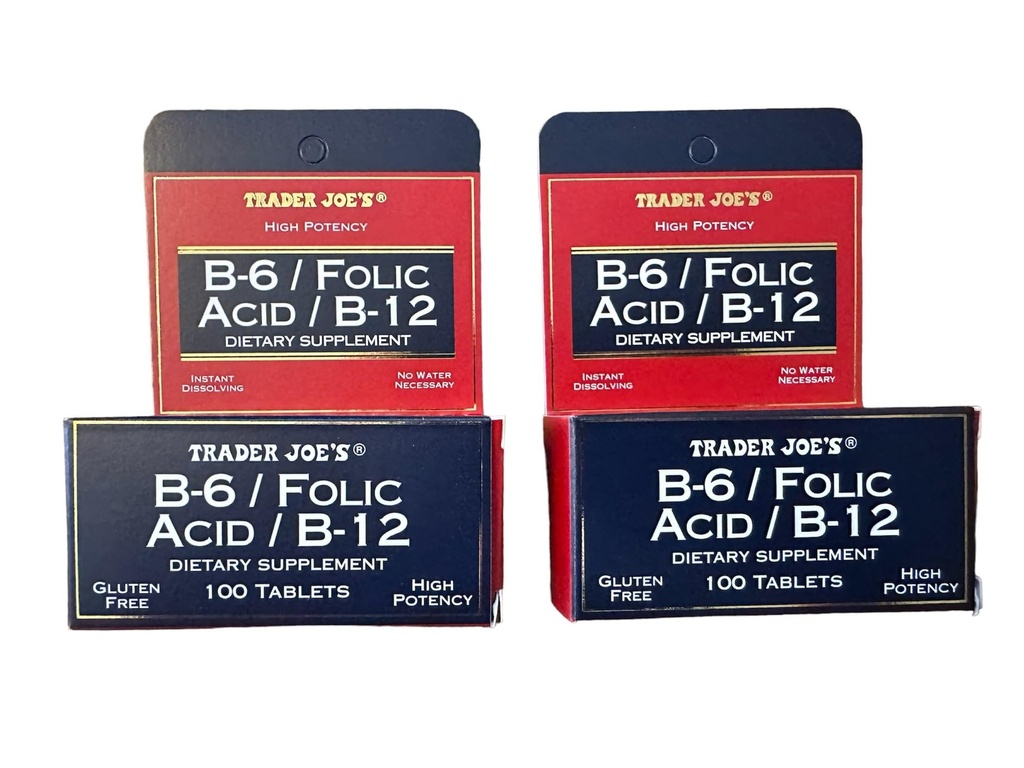 Trader Joe's B-6 / acido folico / B-12 integratore alimentare (200 compresse - 2 confezione)