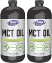 Jetzt Lebensmittel MCT 100% Öl, 32 fl oz (Pack von 2)
