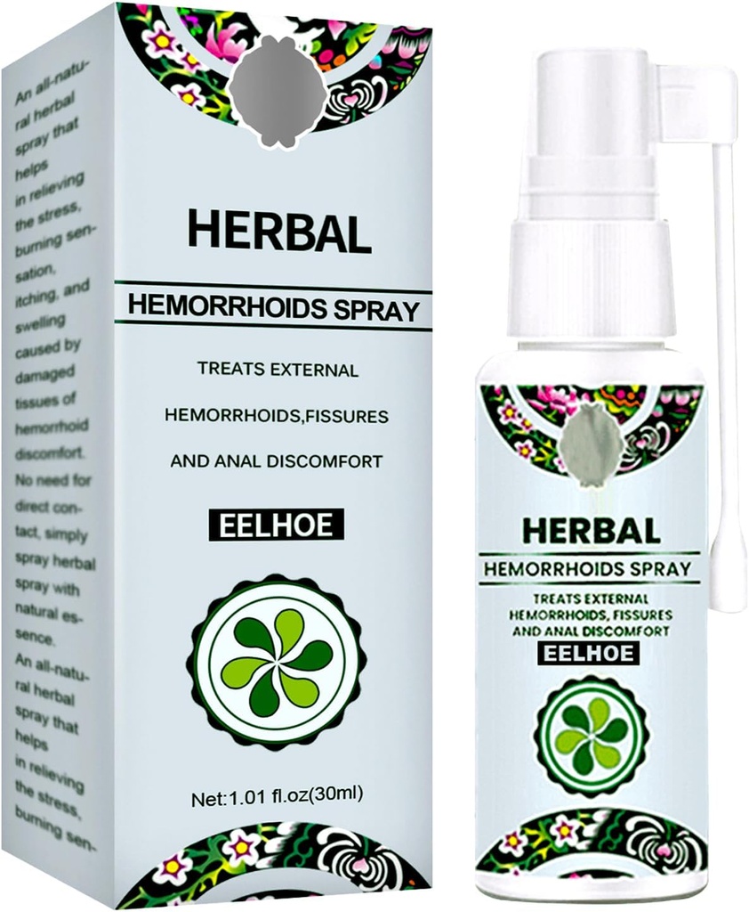 Trattamento emorroidi - Rilievo veloce con emocare emorroidi erbali Spray & Analese Numb Cream (1 PCS)