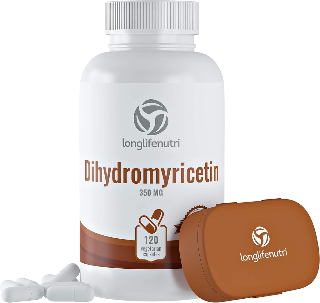 LongLifeNutri Dihydromyricetin DHM 350mg - 120 Capsule Vegetariani - Supplemento di erbe con Estratto di Hovenia Dulcis - Made in Italy