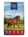 Triple Crown Golden Ground Flax, Flax für Pferde, Flaxseed für Pferde, Omega 3 Equine Supplement, 25 lbs
