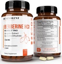 Premium Berberina HCL 730mg - 120 VCAPS Perfect Trio Complex con Non OGM Jiaogulan & Quercetin