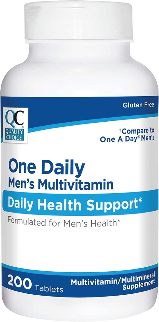 Qualität Wahl Eine tägliche Männer Multivitamin – Komplette tägliche Tablette mit essentiellen Vitaminen & Minerals – 100 Tabletten – Maßgeschneiderte Nährstoffunterstützung für Männer tägliche Bedürfnisse
