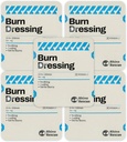 Rhino Rescue 5 Pack 4" X 4" Burn Dressing, Burn Gel Cooling beruhigende Creme Relief Burn First Aid Supplies (5)