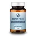 Triple Zinc Lozenges - 3 Formen von Bioverfügbarkeit Zink Glycinat, Zink Citrat, Zink Aspartat - Zink Immununterstützungsergänzung Echinacea, Slippery Elm, OPC, Vitamin C, Sucanat Honey