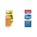 Senokot Extra Strength Natürliche Gemüse Laxative für gentle Overnight Relief & Colace Regular Strength Stool Softener 100 mg Kapseln 100 Count Docusate Sodium Stimulant-Free
