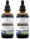 Secrets of the Tribe Black Cohosh USDA Organic | Alkoholfreier Extrakt, hochauflösende Kräutertropfen | Hergestellt aus 100% zertifiziertem Bio-Black Cohosh (Cimfugicia Racemosa) Getrocknete Wurzel 2x4 oz