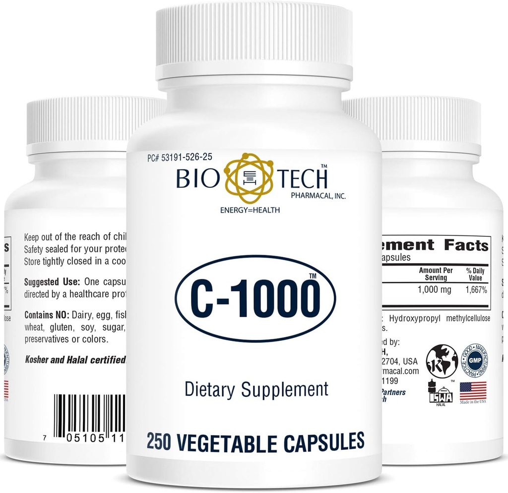 Bio-Tech - C-1000 250 Veggie Kapseln