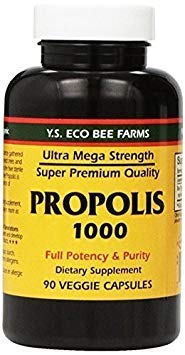 YS Eco Bee Farms Propolis 1000-90 Kappen (Pack von 4)