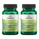 Swanson Lactobacillus Gasseri - Supplément probiotique pour soutenir la santé digestive avec 3 milliards d'UFC - Satiété de conception et soutien au métabolisme des graisses - (60 capsules de légumes) 2 bouteilles