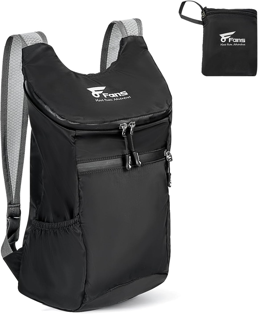 8 Eventails Sac à dos de randonnée 12L/20L, Sac à dos de voyage étanche et léger, sac à dos pliable (12L)
