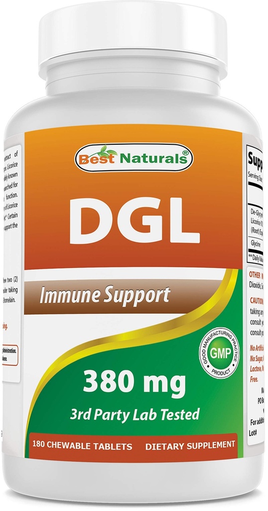 Best Naturals DGL Kaubare 380 mg 180 Tabletten