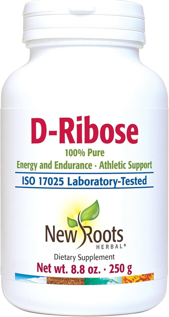 NEW ROOTS HERBAL - D-Ribose Pulver 250g - D Ribose Supplement - Sportliche Unterstützung