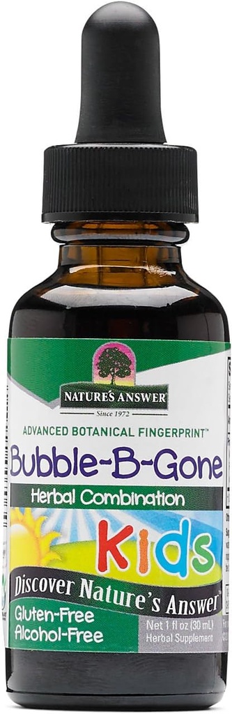 Nature's Answer - Kid-Bubble-B-Gone, 1oz Alkoholfreie flüssige Colic Gas Relief in Kleinkindern und Kindern
