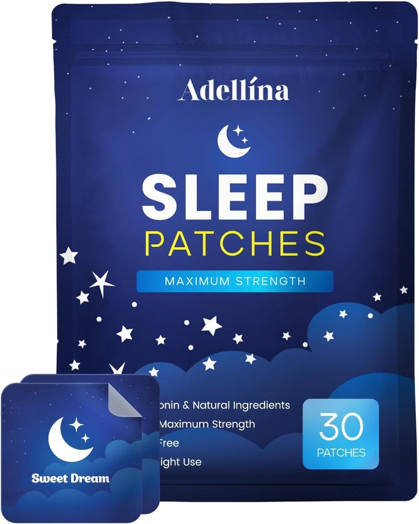Sleep Patches for Adults Extra Strength: Sleep Support for Men and Women - Better All Natural Cruelty Free Sleep Aid Alternative 30 Patches