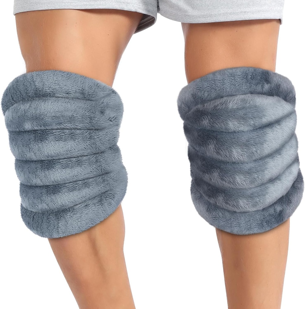 Atsuwell Mikrowellenheizkissen für Knie, Microwavable Heated Knee Wrap für Elbow, Krabben, Muskel, Gelenk, Knie Heizkissen Microwavable Warm Compression, 2 Packungen