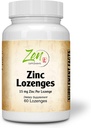 Suppléments Zen - Zinc Lozenges 15 Mg Immuni Support Supplément Antioxydant et Grande Dégustation Zinc 60-Lozenge