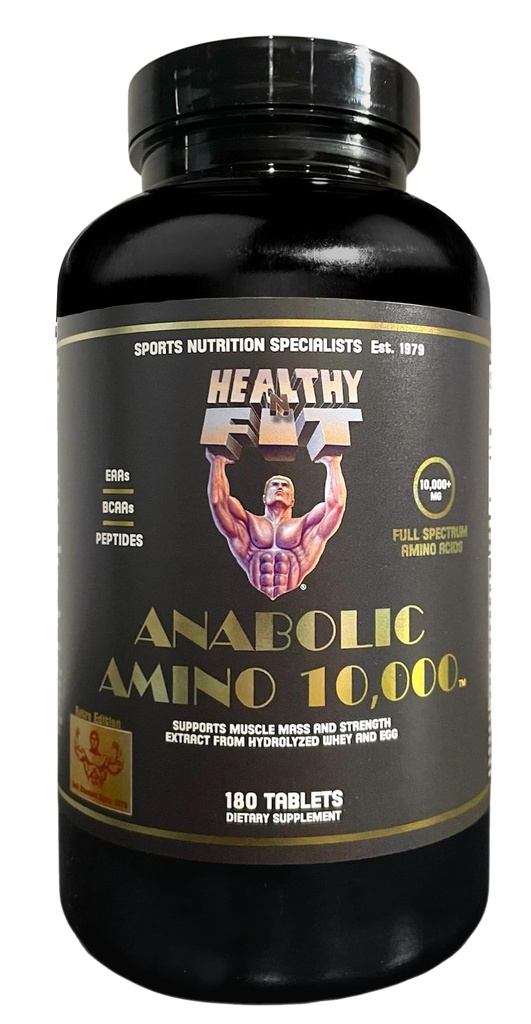 Gesunde 'N Fit Amino 10.000 - Aminosäure 180 Tablets - hydrolysierte Ei- und Whey-Quelle - schnelles Absorbieren