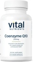 Les nutriments vitaux CoQ10 200mg , Supplément végétalien , Antioxydant potentiel de Coenzyme Q10 pour soutenir la santé cardiaque et les niveaux d'énergie* , sans gluten, sans lait et sans soja 60 capsules