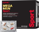 Mega Men Sport Programme Vitapak, une nutrition complète pratique, 4 produits en 1 paquet, performance athlétique, énergie, récupération, flux sanguin, Arginine, 200mg caféine, thermogénique, 30 jours d'approvisionnement
